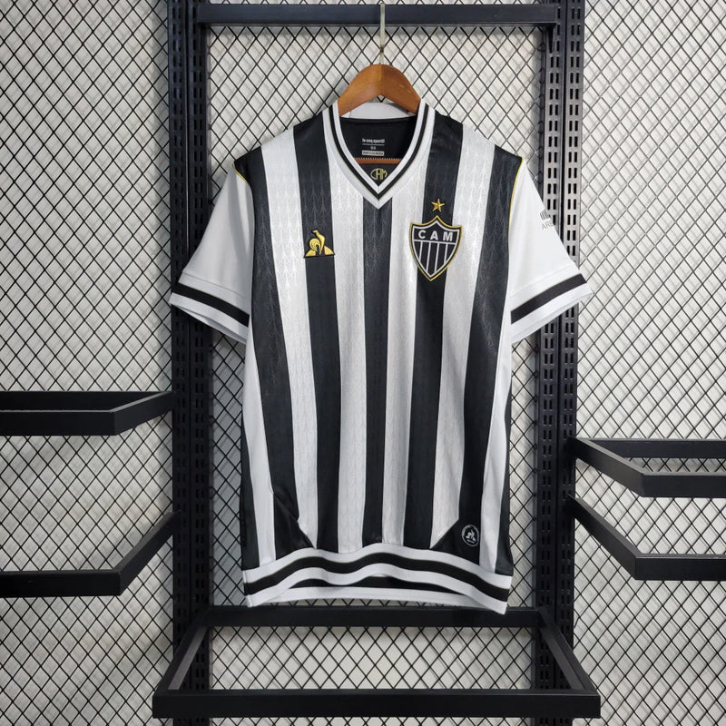 Camisa Atlético Mineiro Retrô 2020 Preta e Branca
