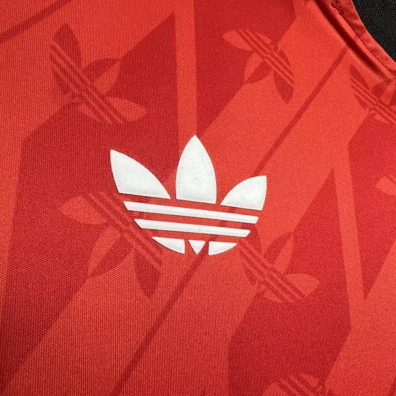 Camisa Flamengo 24/25 Lifestyle Adidas Feminina Torcedor - Vermelha