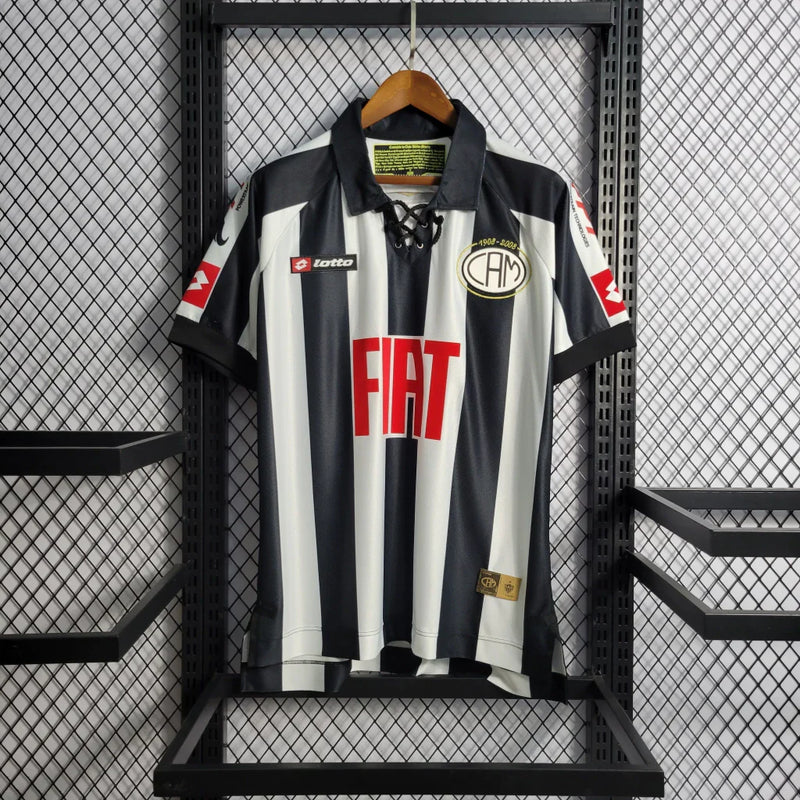 Camisa Atlético Mineiro Retrô 2008 Branco e Preto - Lotto
