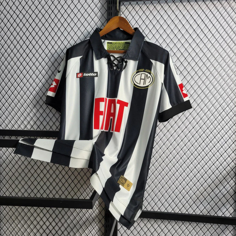 Camisa Atlético Mineiro Retrô 2008 Branco e Preto - Lotto