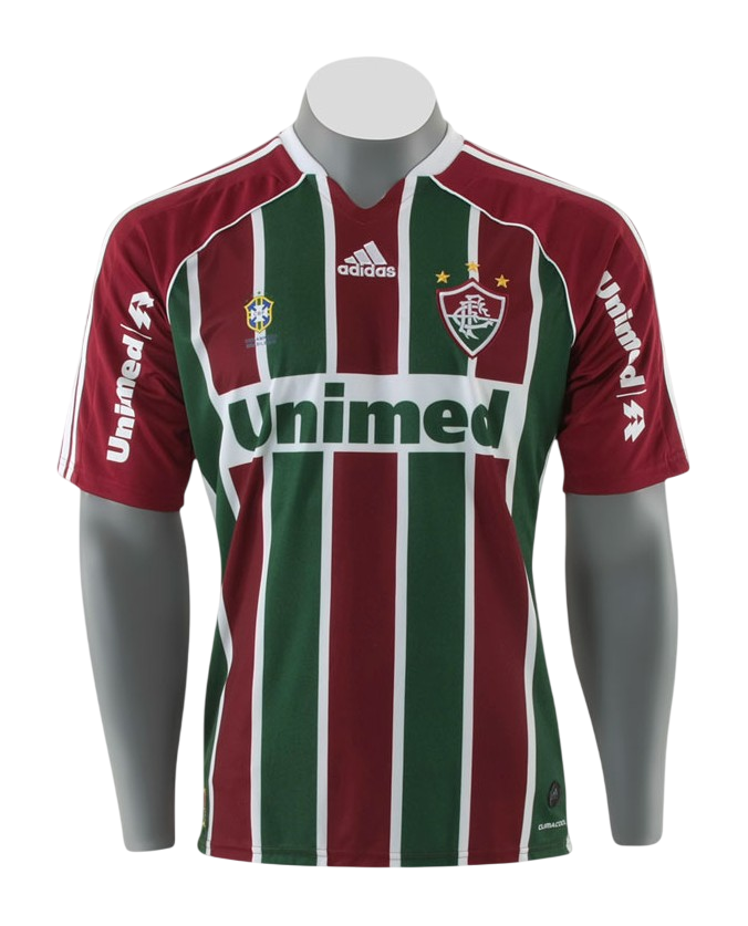 Camisa Fluminense Home 11/12 s/n° Torcedor Dryworld Masculina - Listrado