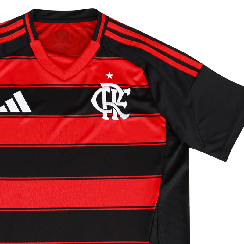 Camisa Flamengo I 25/26 s/n Torcedor Adidas Masculina - Preto