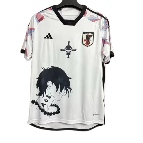 Camisa Japão "Ace" Ed. Especial 24/25 s/n° Adidas Masculina - Branca e Preta