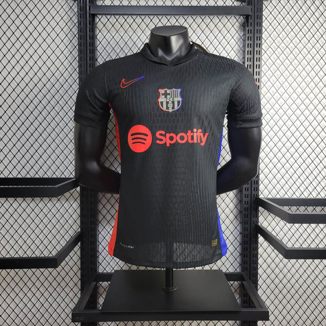 Camisa Barcelona II 24/25 Masculino Jogador Nike com Patch - Preta