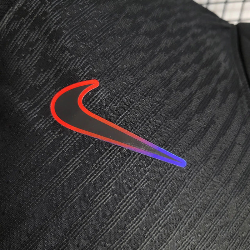 Camisa Barcelona II 24/25 Masculino Jogador Nike com Patch - Preta