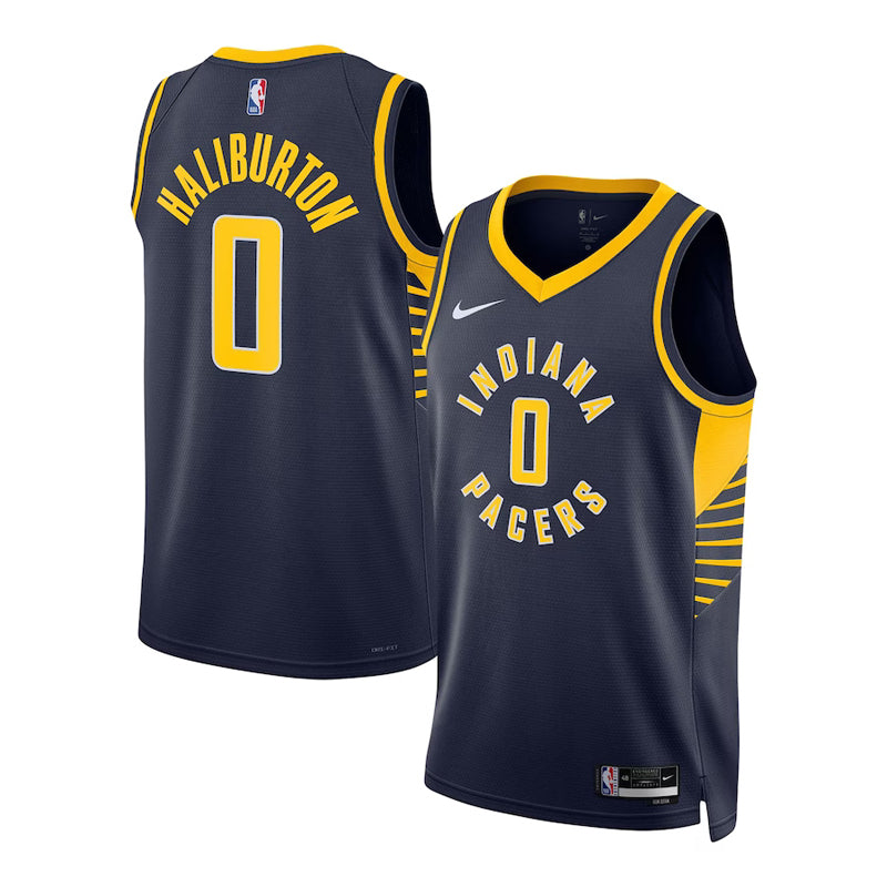 Regata NBA Indiana Pacers Swingman Nike Authentic Tyrese Haliburton 0 - Azul