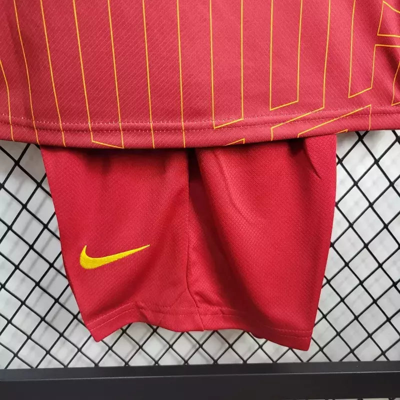 Conjunto Infantil Liverpool 24/25 Home Nike - Vermelho