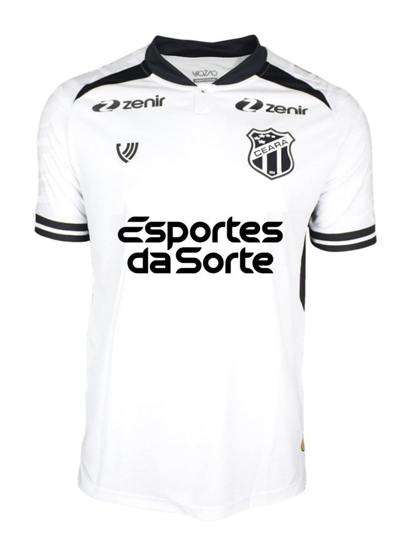 Camisa Ceará 24/25 Away Torcedor Masculino (Sem Patrocínio)  - Branca e Preta