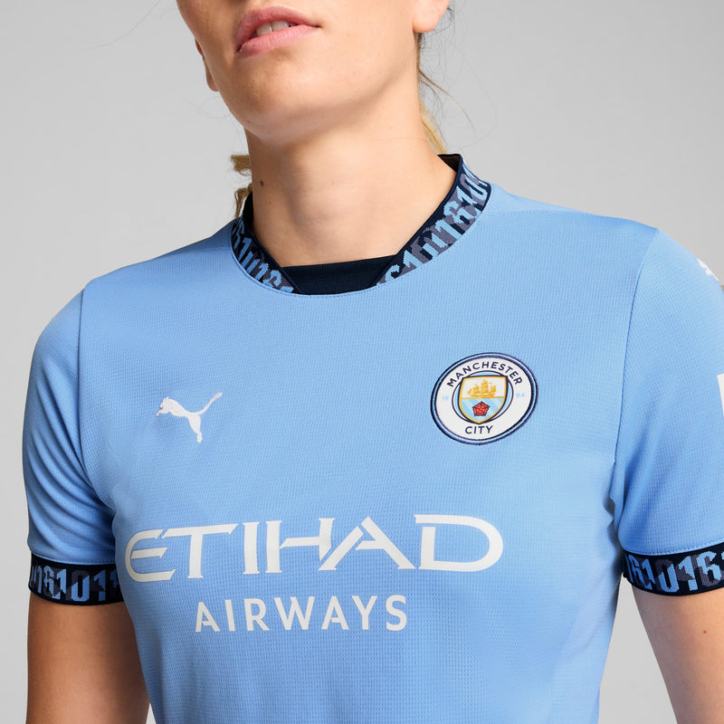 Camisa Manchester City Home 24/25 Puma Torcedor Feminina - Azul