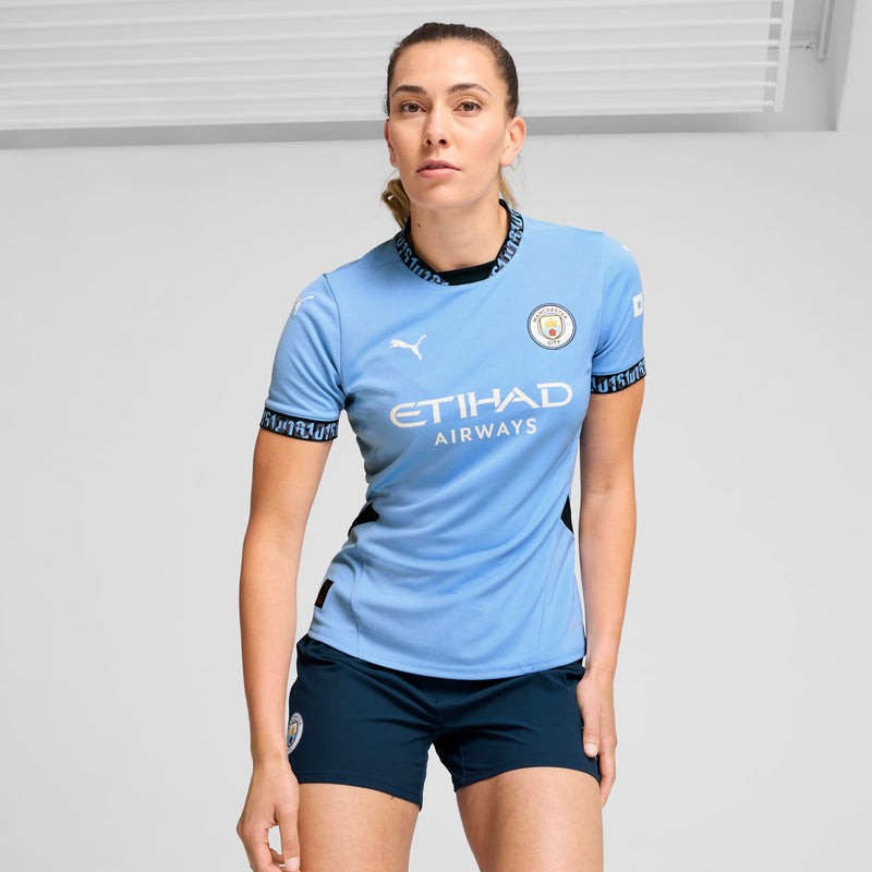 Camisa Manchester City Home 24/25 Puma Torcedor Feminina - Azul
