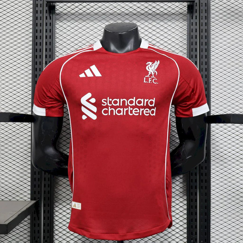 Camisa Liverpool Home 25/26 s/n Adidas Jogador Masculino - Vermelho