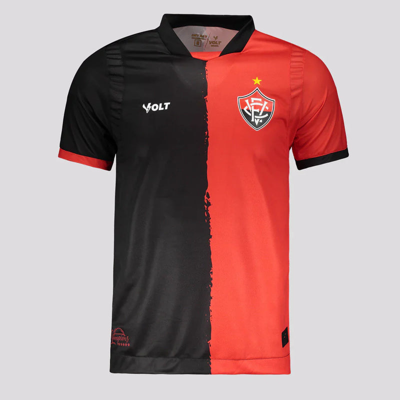 Camisa Vitoria 25/26 Copa do Nordeste Volt Torcedor - Vermelha e Preta
