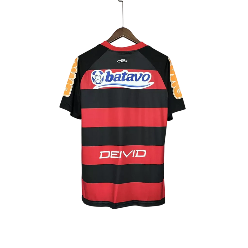 Camisa Retrô Flamengo Home 2010/11 Masculino - Preto e Vermelho